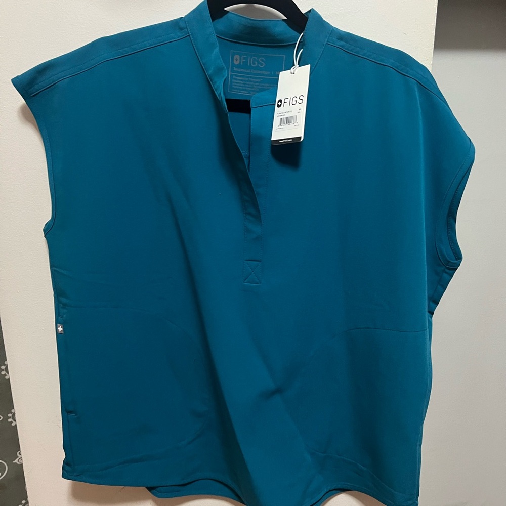 Figs Women's Ocean Blue Blouse